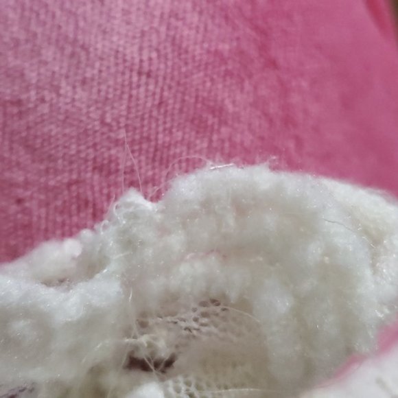 Forever 21 Lace Scalloped Long Sleeved top- white/cream- S - Picture 8 of 8